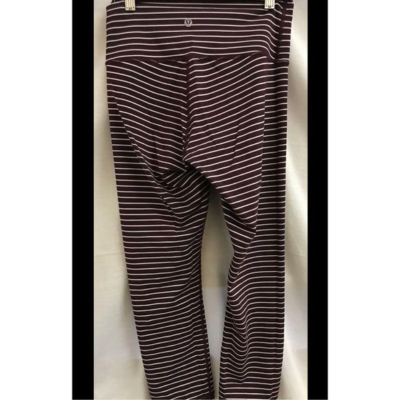 Lululemon Womens Leggings Stretch High Rise Tight Luxtreme Parallel Striped Size - Picture 2 of 5